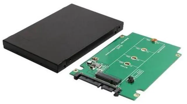 Alt view image 5 of 5 - 2.5" SATA III to M.2 B-Key SATA SSD 2230 2242 2260 2280 2.5" Adapter Aluminum Enclosure SY-ADA40092