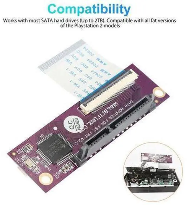 Alt view image 3 of 5 - XBERSTAR SATA 2.5 Upgrade Adapter for Sony PlayStation 2 IDE Hard Drive Network Adaptors (1 PCS)