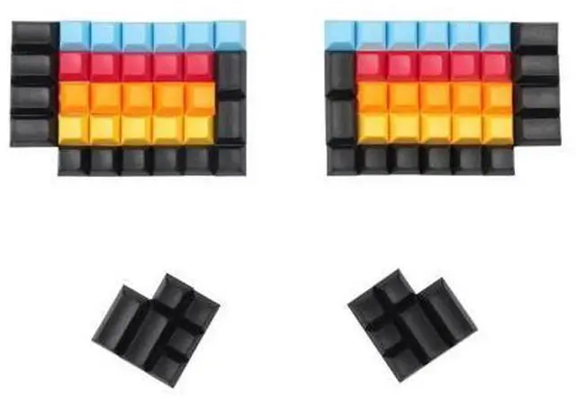 Main image of YMDK DSA Profile PBT Blank Keycap Set for Ergo Ergodox Planck Preonic Lily 58 Keyboard