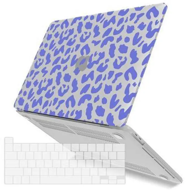 Main image of IBENZER Compatible with 2025 2024 M2 MacBook Pro 13 Inch Case 2025-2016 M1 A2338 A2289 A2251 A2159 A1989 A1706 A1708, Hard Shell Case & Keyboard Cover for Mac Pro 13, Blue Leopard,T13LPBL+1
