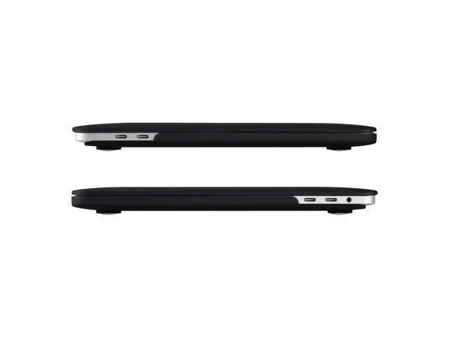 Alt view image 5 of 5 - UESWILL Case Compatible with MacBook Pro 15 inch 2019 2018 2017 2016 with Touch Bar Model A1990 A1707, Hard Shell Case with Black Keyboard Cover, Black