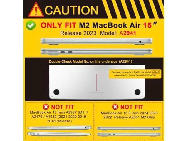 Alt view image 2 of 5 - Batianda Compatible with New MacBook Air 15 inch Case 2025 M4 2024 M3 2023 M2 Chip Release, Bling Crystal Hard Shell with Screen Protector Keyboard Cover and OTG Adapter, Bling Black