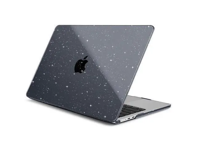 Alt view image 3 of 5 - Batianda Compatible with New MacBook Air 15 inch Case 2025 M4 2024 M3 2023 M2 Chip Release, Bling Crystal Hard Shell with Screen Protector Keyboard Cover and OTG Adapter, Bling Black