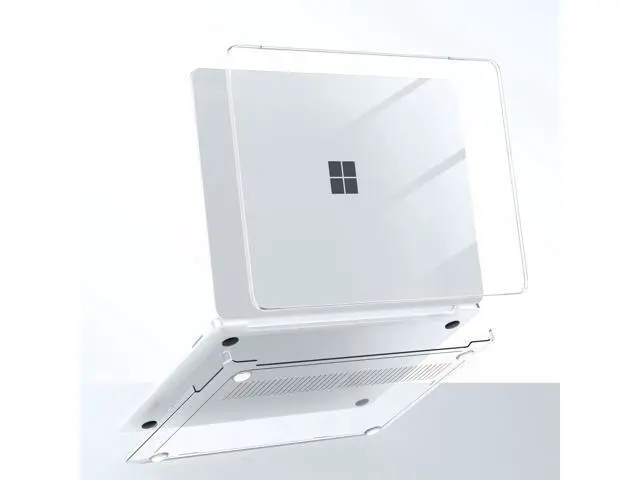 Alt view image 5 of 5 - G JGOO Crystal Clear Case for 13-inch Microsoft Surface Laptop 2025 Model 2095, Windows 11 Touchscreen Copilot+ PC, Protective Plastic Hard Shell Case + Keyboard Cover +Screen Protector, Transparent