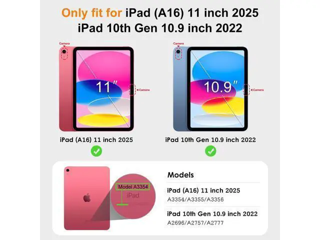 Alt view image 2 of 5 - VIKESI Keyboard Case for iPad (A16,2025) 11th Generation/iPad 10th Generation Case (10.9" 2022),Premium Leather Smart Cover,Built-in Breathing Light,Function Row,Pencil Holder,Card Slots - Purple