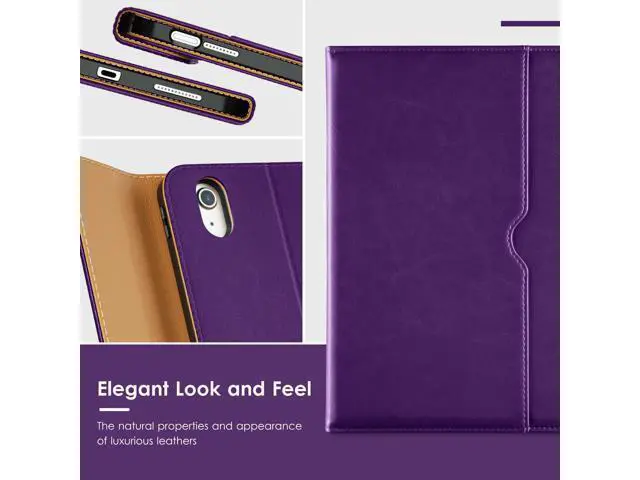 Alt view image 5 of 5 - VIKESI Keyboard Case for iPad (A16,2025) 11th Generation/iPad 10th Generation Case (10.9" 2022),Premium Leather Smart Cover,Built-in Breathing Light,Function Row,Pencil Holder,Card Slots - Purple