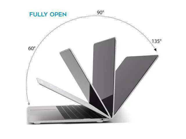 Alt view image 5 of 5 - IBENZER Compatible with New MacBook Air 13 inch case 2022 2021 2020 M1 A2337 A2179 A1932, Hard Shell Case&Keyboard Cover&Screen Film for Mac Air 13 with Touch ID (2018-2022), Star Clear, AT13-S-CL+2