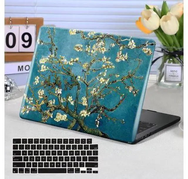 Main image of Funut for MacBook Pro 13 inch Case 2025 2024-2016 Release M2 M1 A2338 A2251 A2289 A2159 A1989 A1708 A1706, Plastic Laptop Hard Shell & Keyboard Cover for MacBook Pro 13 Inch, Blossom