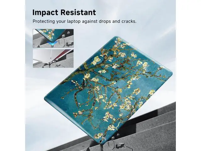 Alt view image 5 of 5 - Funut for MacBook Pro 13 inch Case 2025 2024-2016 Release M2 M1 A2338 A2251 A2289 A2159 A1989 A1708 A1706, Plastic Laptop Hard Shell & Keyboard Cover for MacBook Pro 13 Inch, Blossom
