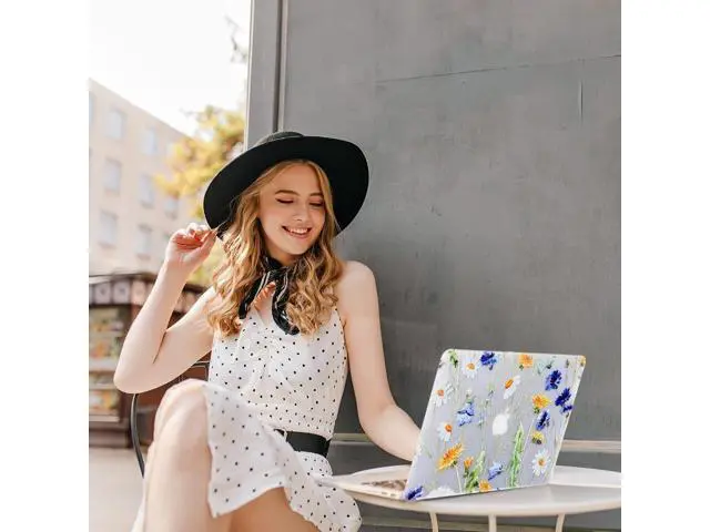 Alt view image 5 of 5 - iDonzon Case for MacBook Pro 15 inch (A1398, 2012-2015 Release), 3D Effect Matte Clear See Through Hard Cover & Keyboard Cover Compatible Mac Pro 15.4 with Retina Display (NO CD-ROM Drive) - Floral