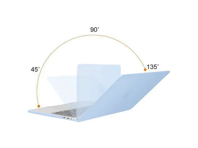 Alt view image 4 of 5 - MOSISO Compatible with MacBook Pro 13 inch Case M2 2025, 2024, 2023, 2022-2016 A2338 M1 A2251 A2289 A2159 A1989 A1708 A1706, Plastic Hard Shell&Keyboard Cover&Screen Film&Storage Bag, Airy Blue