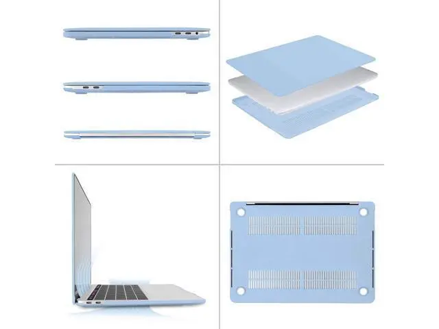 Alt view image 5 of 5 - MOSISO Compatible with MacBook Pro 13 inch Case M2 2025, 2024, 2023, 2022-2016 A2338 M1 A2251 A2289 A2159 A1989 A1708 A1706, Plastic Hard Shell&Keyboard Cover&Screen Film&Storage Bag, Airy Blue