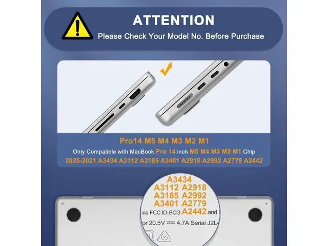Alt view image 2 of 5 - MOSISO Compatible with MacBook Pro 14 inch Case 2025 2024 2023 2022 2021 M5 M4 M3 M2 M1 A3434 A3112 A3185 A3401 A2918 A2992 A2779 A2442, Hard Shell&Keyboard Cover&Screen Film&Pouch, Caramel Brown