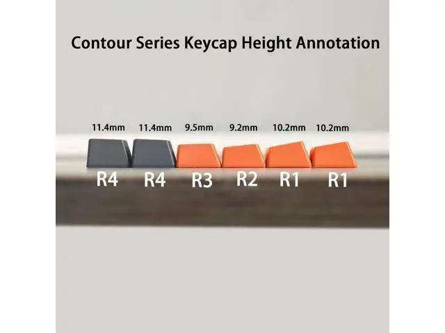Alt view image 3 of 5 - YMDK Carbon Miami PBT Double Shot Shine Through ANSI Backlit Keycaps for MX Mechanical Keyboard Melody 96 KBD75 68 61 87 104(Only Keycap) (Reversed Carbon)