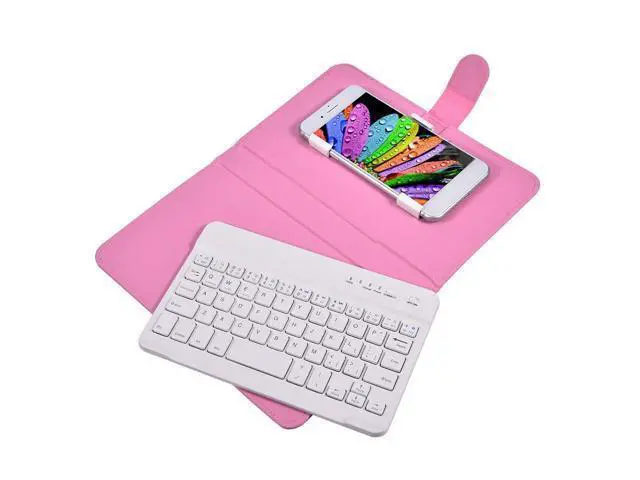 Alt view image 2 of 5 - Cuifati Bluetooth Keyboard & Case,2 in 1 Stylish Stand case Cover + Detachable 3.0 Bluetooth Keyboard,for 4.5"-6.8" Android, and iOS Phones()