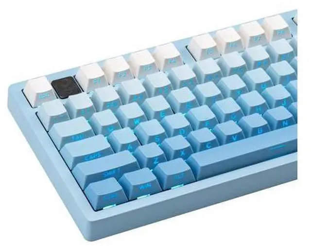 Main image of JOLINTAL 136 Keys Gradient Blue Keycaps, Side Print Shine Through Keycap, Custom Double Shot PBT Keycaps, Cherry Profile Keycap 60 Percent Cherry Mx for ANSI/ISO Layout Mechanical Keyboard