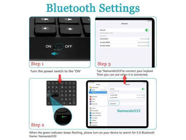 Alt view image 4 of 5 - Dpofirs Mini Remote Control Keyboard - Wireless Shortcut Device with 35 Customizable Keys for iOS &, Compact Design for Multimedia Support