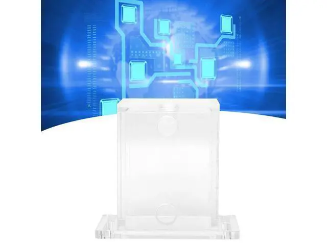 Alt view image 3 of 5 - 200ml Acrylic Water Cooling Tank, Water Cooling Reservoir GQSXT3 Fully Transparent Water Cooler Tank Radiator Pc CPU Water Block 3 Holes with Extension Fixation for Computer CPU