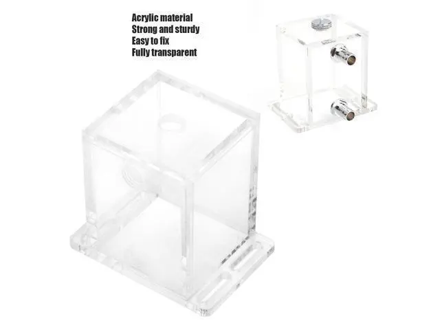 Alt view image 2 of 5 - 200ml Acrylic Water Cooling Tank, Water Cooling Reservoir GQSXT3 Fully Transparent Water Cooler Tank Radiator Pc CPU Water Block 3 Holes with Extension Fixation for Computer CPU
