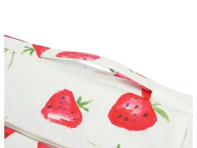 Alt view image 5 of 5 - SANFAN 360 Protective Laptop Sleeve Case Bag with 3 Pockets,Handle and Luggage Strap for MacBook Air 13 inch,13.3 inch HP Dell Lenovo Notebook (Strawberry)