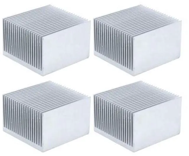 Main image of 4Pcs Aluminum Heatsink, Radiator Heat Sink Cooling Fins or Electronics CPU Module, LED Chipset, 60 x 60 x 39mm / 2.4'' x 2 x 1.5'' (Without Adhesive)