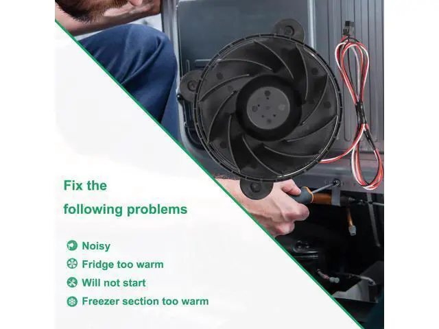 Alt view image 4 of 5 - XY12032BM Refrigerator Fan, XY12032BM Refrigerator Freezing Fan, Fridge Silent Cooling Fan, Refrigeration Silent Exhaust Fan, DC12V 0.26A 120×120×32mm