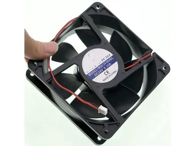 Alt view image 3 of 5 - for MQ12038HBL DC24V 0.35A 12CM Cooling Fan DC AXIAL Fan Silent Cooling Fan 2-Pin 2-Wire