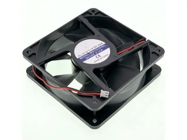 Alt view image 5 of 5 - for MQ12038HBL DC24V 0.35A 12CM Cooling Fan DC AXIAL Fan Silent Cooling Fan 2-Pin 2-Wire