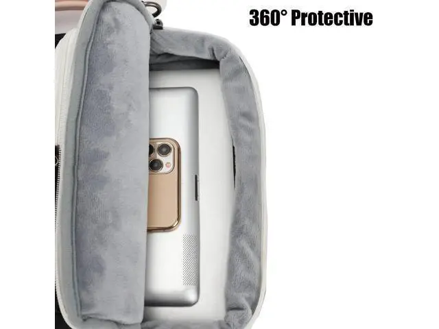 Alt view image 3 of 5 - SANFAN 360 Protective Muti-Pockets Laptop Shoulder Bag Sleeve Case,Laptop Briefcase for 15.6 inch and 16 inch Laptop (Black)