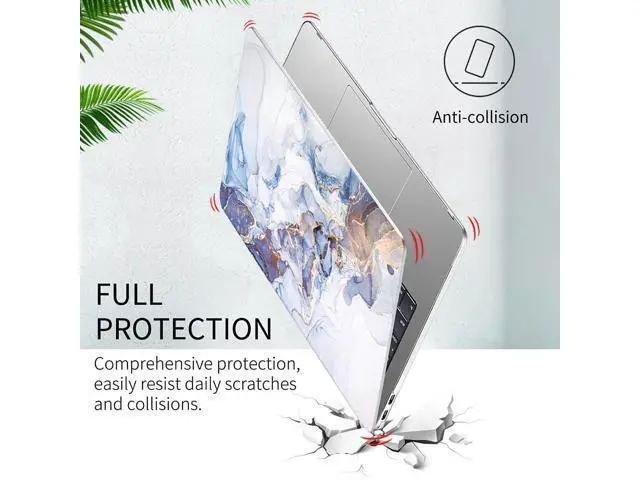 Alt view image 2 of 5 - Watbro Compatible with MacBook Pro 13 inch Case 2020 2019 2018 2017 2016 Release M1 A2338/A2289/A2251/A2159/A1989/A1706/A1708 Laptop Hard Shell Case & Keyboard Cover,Colorful Marble