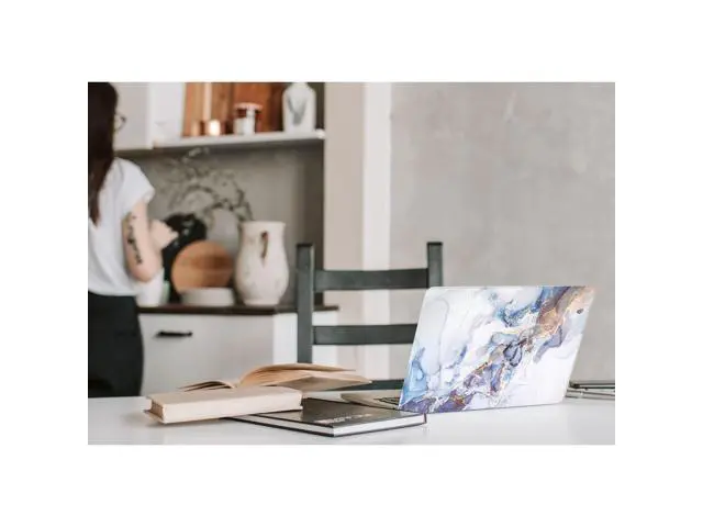 Alt view image 4 of 5 - Watbro Compatible with MacBook Pro 13 inch Case 2020 2019 2018 2017 2016 Release M1 A2338/A2289/A2251/A2159/A1989/A1706/A1708 Laptop Hard Shell Case & Keyboard Cover,Colorful Marble