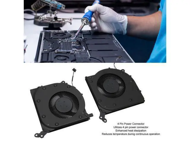 Alt view image 2 of 5 - Legion 5 15IMH05/15ARH05 Laptop CPU & GPU Cooling Fan, 4 Pin DC 5V