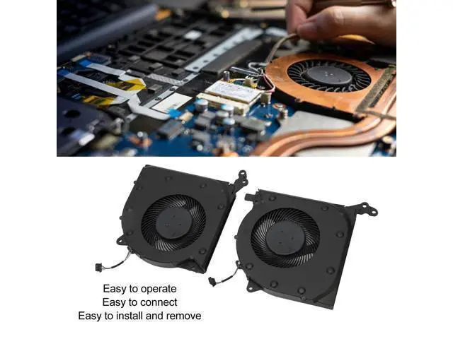 Alt view image 4 of 5 - Legion 5 15IMH05/15ARH05 Laptop CPU & GPU Cooling Fan, 4 Pin DC 5V