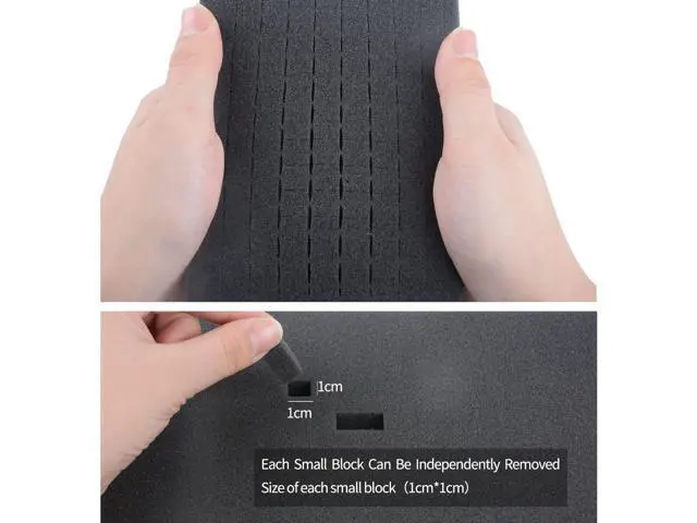 Alt view image 2 of 5 - KIPYENB Electronics Bag,DIY Sponge Protection Electronic Organizer Travel Carrying Case Tech Accessories Hard Case Tech Pouch for Mouse Projector Charger Phone Earphone Hard Disk