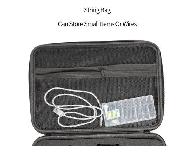 Alt view image 5 of 5 - KIPYENB Electronics Bag,DIY Sponge Protection Electronic Organizer Travel Carrying Case Tech Accessories Hard Case Tech Pouch for Mouse Projector Charger Phone Earphone Hard Disk