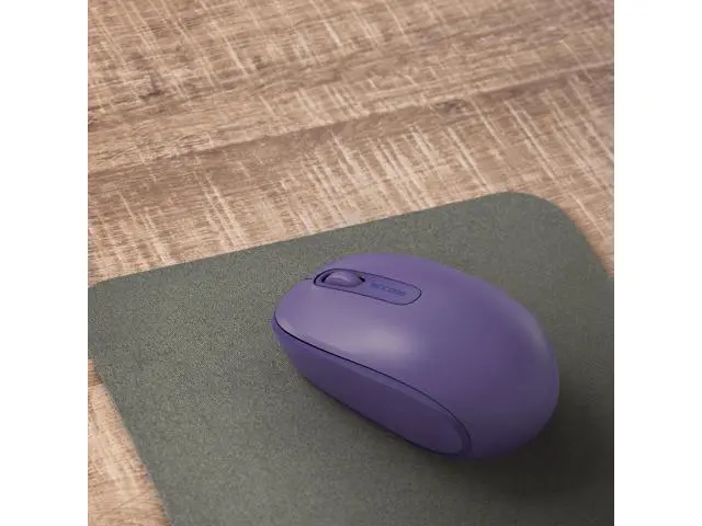 Alt view image 3 of 5 - Incase Wireless Mobile Mouse 1850 Designed by Microsoft Compact, Comfortable, Right/Left Hand Use, 6-Month Battery Life, Nano Transceiver, Works with Mac/Windows 8/10/11 (Purple)