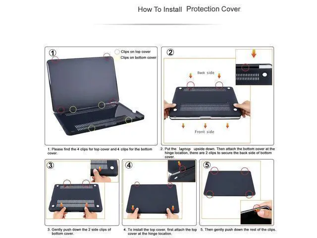 Alt view image 4 of 5 - AMCJJ Compatible with MacBook Air 15 inch Case 2025 2024 2023 M4 M3 M2 A3241 A3114 A2941, Protective Plastic Hard Shell & Keyboard Cover for Mac Air 15 inch Case M4 M3 M2 - Kanagawa Japan Wave