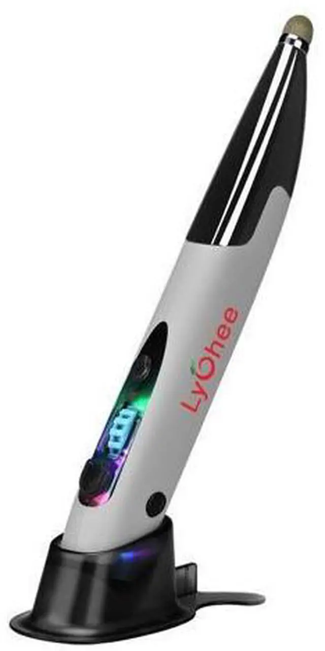 Main image of lychee Pocket Pen Mouse Rechargeable, Left/Right-Handed Optical Ergonomic Mouse with Bluetooth and Stylus Function (Grey)