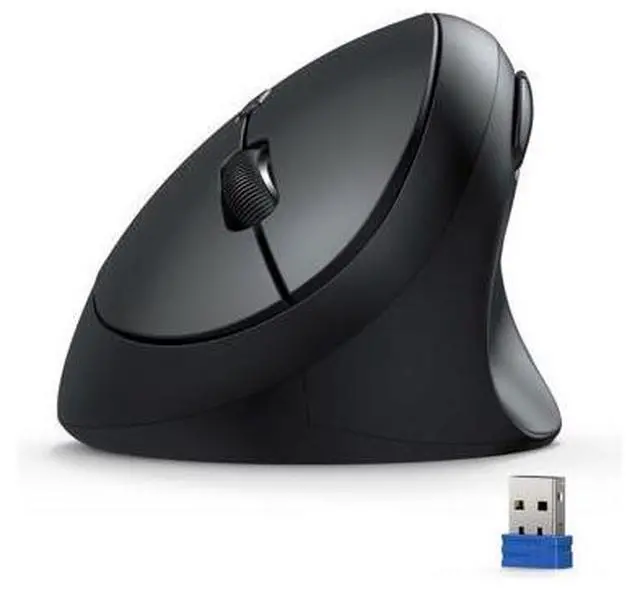 Main image of TECKNET Ergonomic Mouse, 4800 DPI Wireless Vertical Mouse, 5 Adjustable DPI Levels, 6 Buttons, 2.4G Silent Wireless Mouse for Laptop, PC, Chromebook, Mac - Dark Grey