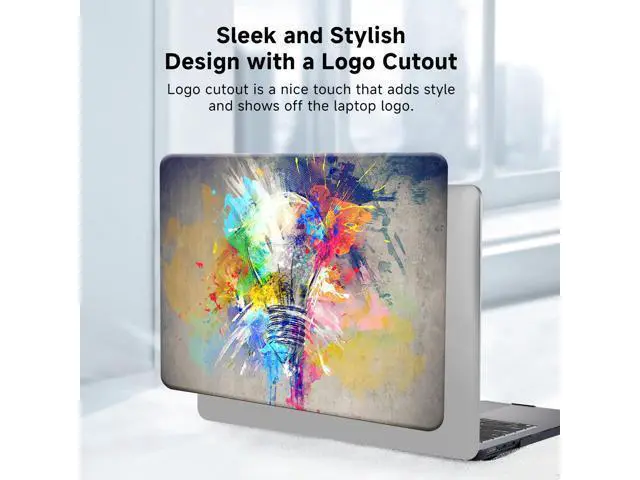 Alt view image 4 of 5 - Funut for MacBook Air 13.6 inch Case 2025 2024 2023 2022 Release M2 M3 M4 A3240 A3113 A2681, Funut Plastic Laptop Hard Shell Case & Keyboard Cover for M2 M3 M4 MacBook Air 13 inch, 11Creative Lamp
