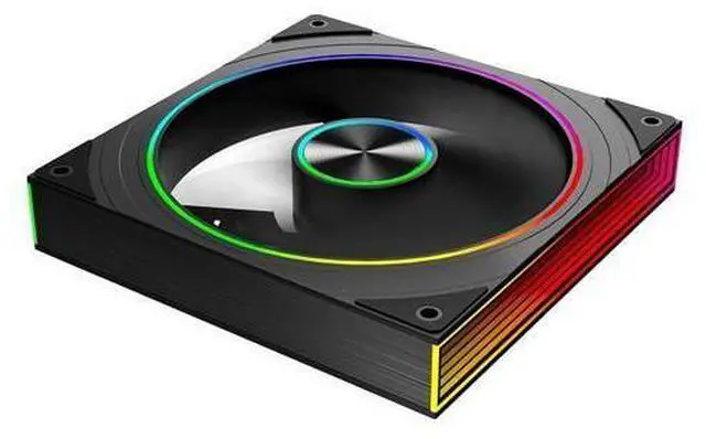 Main image of Jungle Leopard Transwarp 140mm PC ARGB Reverse Blade Case Fan, Infinity Mirror 5V ARGB PWM Case Fan 140mm Single PackSuitable for Computer Case Pc Cooling Fans-Black