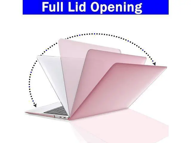 Alt view image 5 of 5 - GVTECH Case for MacBook Air 13 inch Case (2010-2017) A1369 A1466 Plastic Hard Shell, Keyboard Cover & Screen Protector, Metallic Rose Gold