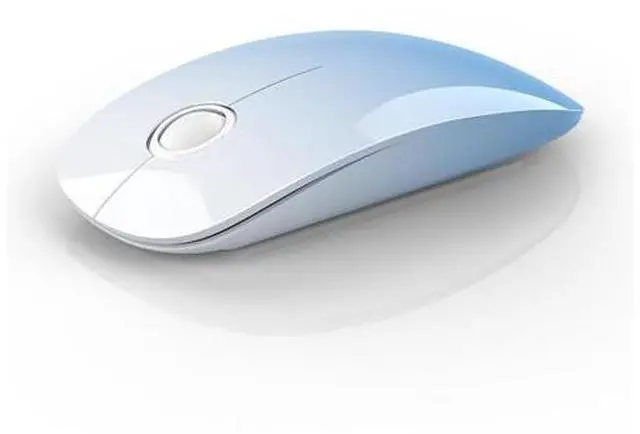 Main image of RAPIQUE Bluetooth Wireless Mouse - (BT5.1+USB) Dual Connectivity, Quiet Click, Low Power, and 1600 DPI, Portable Cordless Mouse for Laptop, MacBook Pro/Air, iPad (Gradient Sky Blue)