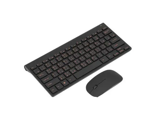 Alt view image 4 of 5 - Bilingual Chinese English 2.4G Computer Keyboard, 78 Keys Keyboard Mouse Combo, Mute Traditional Chinese Keyboard