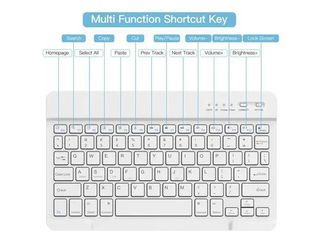 Alt view image 3 of 5 - BQSS Keyboard Case for iPad Air 11 Inch M3/M2 (2025/2024) Wireless Keyboard Case for iPad Air 10.9 Inch 5th/4th Generation (2022/2020) Detachable for iPad Pro 1st Case with Pencil Holder Pink
