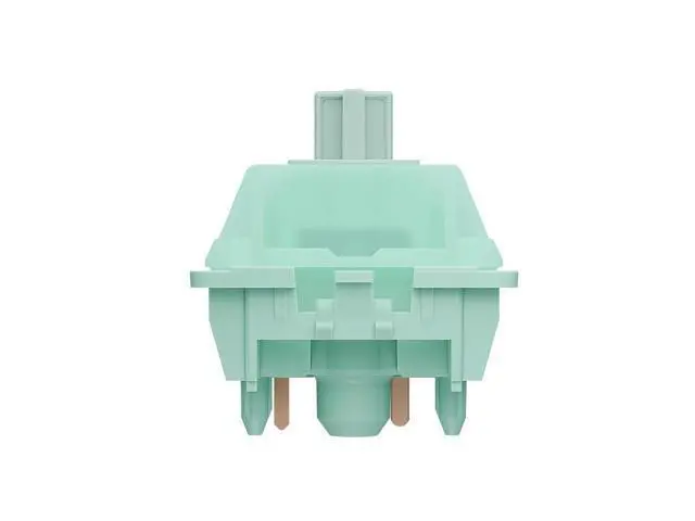 Alt view image 2 of 5 - Gateron Jade Mint Keyboard Switches, Linear RGB LED 5 Pin 22mm Dual-Stage Spring Factory Pre-lubed 55gf Switches for Mechanical Keyboard(90PCS)
