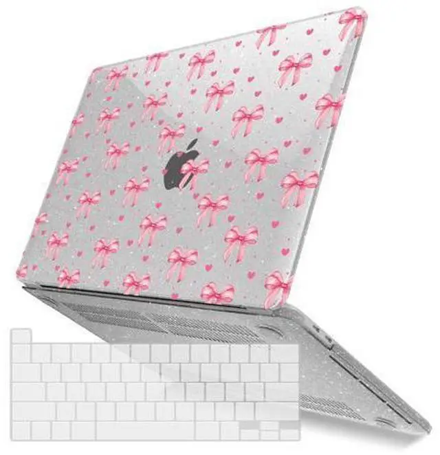 Main image of IBENZER Compatible with 2025 2024 M2 MacBook Pro 13 Inch Case 2025-2016 M1 A2338 A2289 A2251 A2159 A1989 A1706 A1708, Hard Shell Case & Keyboard Cover for Mac Pro 13, Bow, MT13-BOW+1