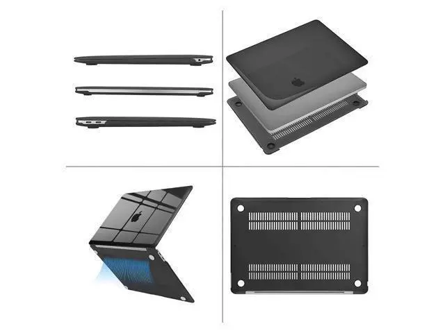 Alt view image 5 of 5 - MOSISO Compatible with MacBook Air 13 inch Case 2022 2021 2020 2019 2018 Release A2337 M1 A2179 A1932 Touch ID, Plastic Hard Shell Cover&Keyboard Cover for MacBook Air 13.3 inch Case, Crystal Black
