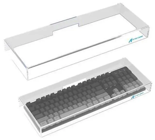 Main image of Attack Shark KC04 Acrylic Clear Transparent Keyboard Cover(17.4 * 6.5 * 1.89 inch) with Dustproof Waterproof Anti-hit Anti-cat Protective Case for Standard 104Key Mechanical Gaming Keyboard