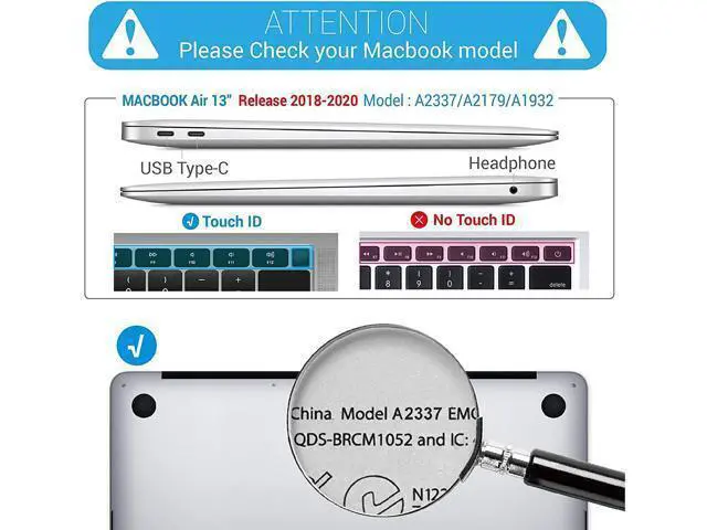Alt view image 3 of 5 - MINGDAO Case Compatible MacBook Air 13 inch Retina Display Touch ID, Hard Protective Shell Keyboard Cover (M1 A2337 A2179 A1932, 2018-2020) - Typographical World Map Different Language Hello